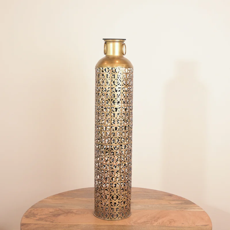 Home Carving Decorative Metal Candle Holder
